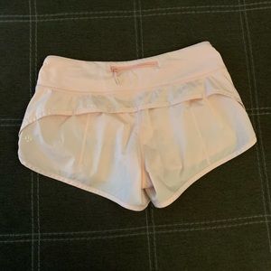 COPY - Lululemon blush quartz shimmer speed up shorts 4